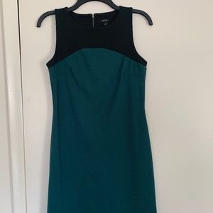 Black and green dress
